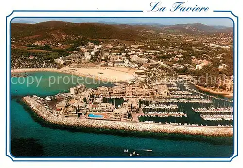 AK / Ansichtskarte La_Faviere_Bormes Le port Cote d Azur vue aerienne La_Faviere_Bormes