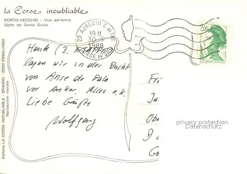 AK / Ansichtskarte Porto Vecchio Golfe de Santa Giulia vue aerienne Porto Vecchio