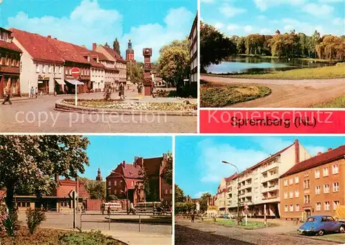 AK / Ansichtskarte Spremberg_Niederlausitz Clara Zetkin Strasse Schloss Busbahnhof Spremberg_Niederlausitz