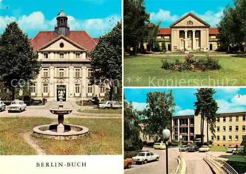 AK / Ansichtskarte Buch_Berlin Krankenhaeuser Verwaltungsgebaeude Staedtisches Klinikum Roessle Klinik Hauptstadt der DDR Buch Berlin