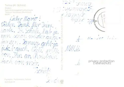 AK / Ansichtskarte Tanna Stadion Naherholungsgebiet Leitenteiche Theodor Neubauer Oberschule Markt Tanna