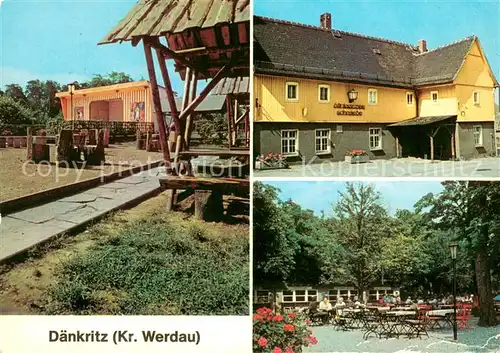 AK / Ansichtskarte Daenkritz Konsum Gaststaette Daenkritzer Schmiede Gartenrestaurant Daenkritz
