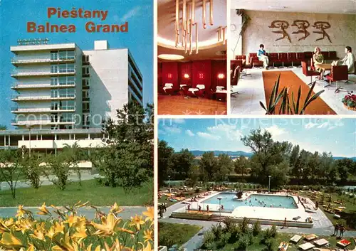 AK / Ansichtskarte Piestany Liecebny dom Balnea Grand Hotel Freibad Piestany