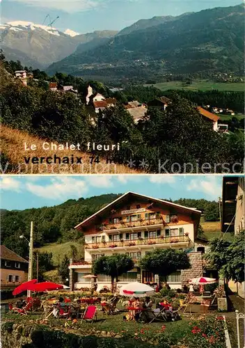 AK / Ansichtskarte Verchaix Hotel Restaurant Chalet Fleuri Paysage Alpes Verchaix