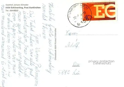 AK / Ansichtskarte Schoenerting Gasthof Eineder im Vilstal Restaurant Fremdenzimmer Ponys Schoenerting