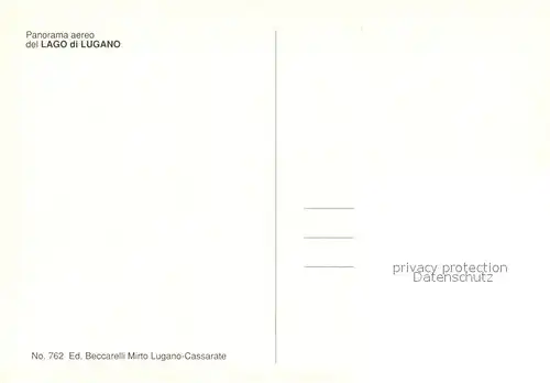 AK / Ansichtskarte Lago_di_Lugano Panorama aereo Lago_di_Lugano