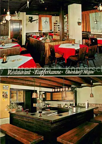 AK / Ansichtskarte Oberstdorf Restaurant Kupferkanne Bar Oberstdorf