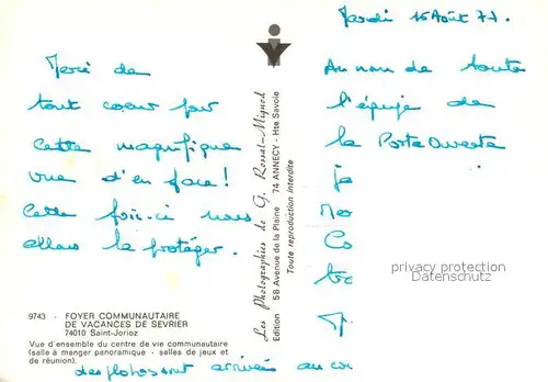 AK / Ansichtskarte Saint Jorioz Foyer Communautaire de Vacances de Sevrier Saint Jorioz
