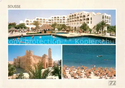 AK / Ansichtskarte Sousse Hotel Marhaba Beach Swimming Pool Grosse Moschee Sousse