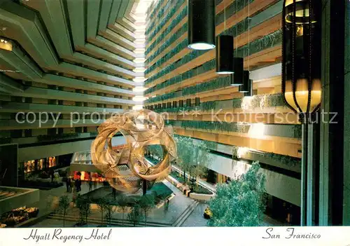 AK / Ansichtskarte San_Francisco_California Hyatt Regency Hotel Atrium and lobby 
