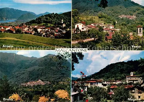 AK / Ansichtskarte Malcantone_Ticino Il Ticino pittoresco Arosio Vezio Breno Mugena Malcantone Ticino