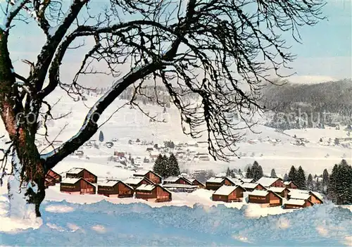 AK / Ansichtskarte Bernau_Schwarzwald Feriendorf Rechbergblick Winterpanorama Schwarzwald Bernau Schwarzwald