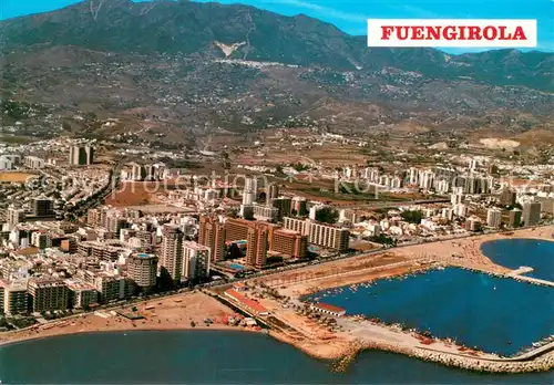 AK / Ansichtskarte Fuengirola Vista aerea del puerto y pueblo Fuengirola