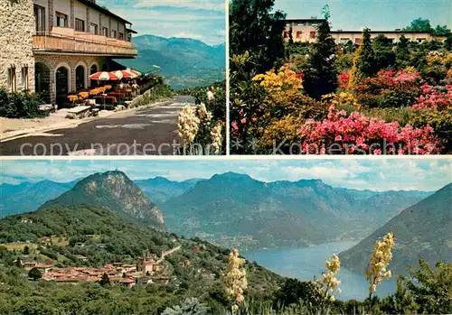 AK / Ansichtskarte Carona Caffe Ristorante Bar San Grato Blick auf Luganersee Alpenpanorama Carona