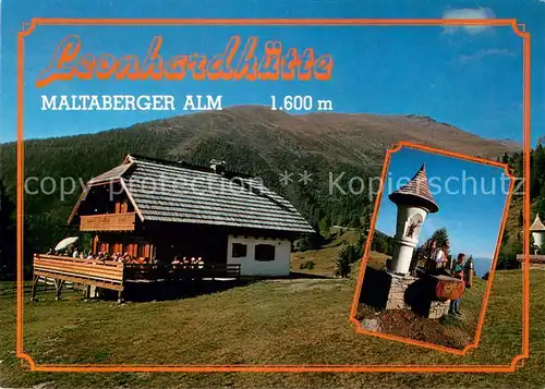 AK / Ansichtskarte Malta_Kaernten Maltaberger Alm Leonhardhuette Brunnen Malta Kaernten