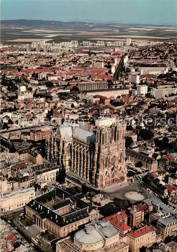 AK / Ansichtskarte Reims_Champagne_Ardenne Cathedrale Centre vue aerienne Reims_Champagne_Ardenne