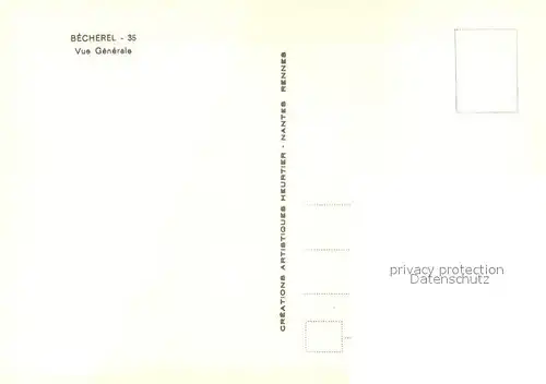 AK / Ansichtskarte Becherel Vue aerienne Becherel