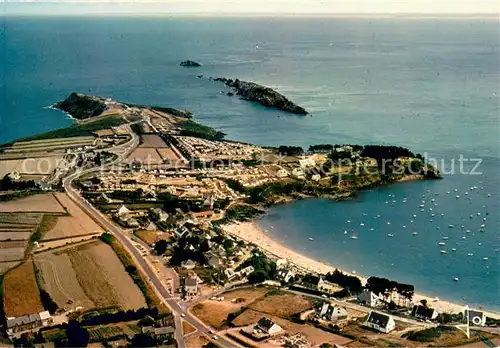 AK / Ansichtskarte Cancale Port Mer et la pointe du Grouin vue aerienne Cancale