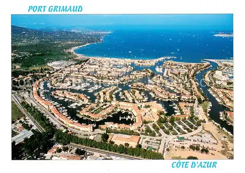 AK / Ansichtskarte Port_Grimaud Vue aerienne Cote d Azur Saint Tropez et Sainte Maxime Port Grimaud