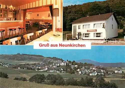 AK / Ansichtskarte Neunkirchen_Daun Gasthaus Pension Neunkirchener Muehle Gaststube Panorama Neunkirchen Daun