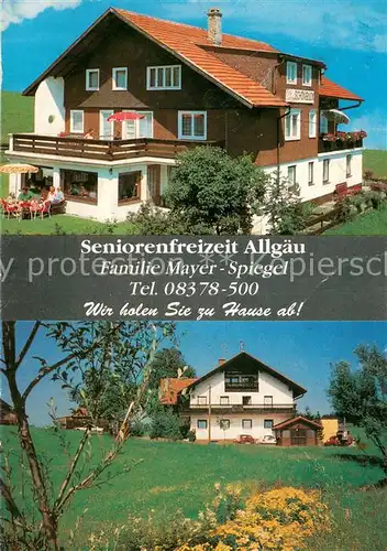 AK / Ansichtskarte Buchenberg_Allgaeu Haus Schoenblick Oy haus Uhlenhorst Buchenberg Allgaeu