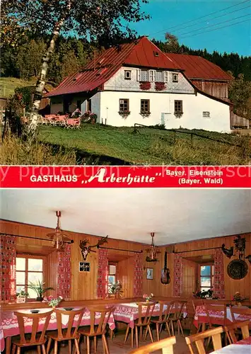 AK / Ansichtskarte Bayerisch_Eisenstein Gasthaus Arberhuette Gaststube Bayerisch_Eisenstein