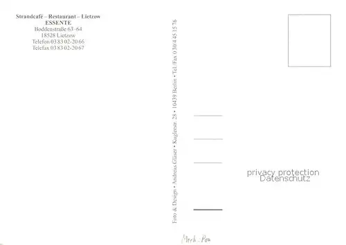 AK / Ansichtskarte Lietzow_Ruegen Strandcafe Restaurant Essente Gastraeume Terrasse Lietzow Ruegen