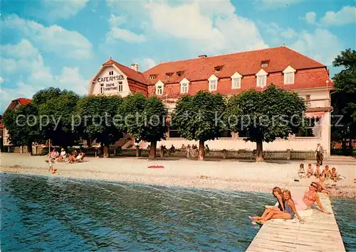 AK / Ansichtskarte Herrsching_Ammersee Hotel Steinberger Cafe am See Herrsching Ammersee