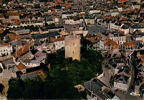 AK / Ansichtskarte Issoudun_Indre Vue aerienne La tour Blanche Issoudun Indre