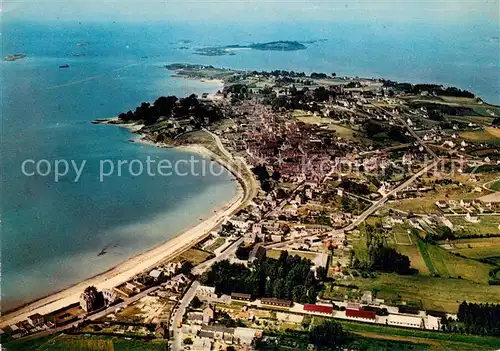 AK / Ansichtskarte Saint Jacut de la Mer Plage de Blanche et vue generale aerienne Saint Jacut de la Mer