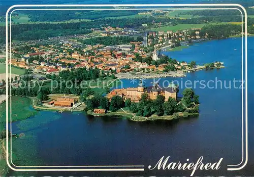 AK / Ansichtskarte Mariefred Schloss Gripsholm Fliegeraufnahme Mariefred