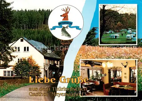 AK / Ansichtskarte Stuetzerbach Gasthof Meyersgrund Campingpark Gaststube Stuetzerbach