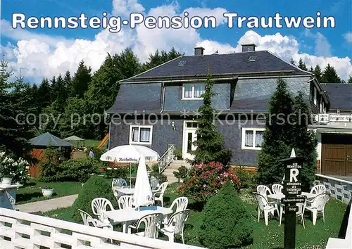 AK / Ansichtskarte Scheibe Alsbach Rennsteig Pension Trautwein Scheibe Alsbach