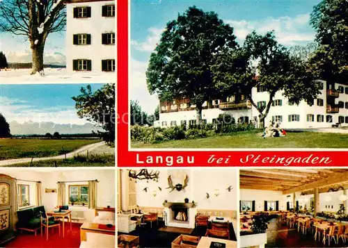 AK / Ansichtskarte Langau_Oberpfalz Bildungs und Erholungsstaette Panorama Kaminzimmer Speisesaal Langau Oberpfalz