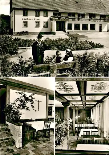 AK / Ansichtskarte Noeggenschwiel Gasthaus Kranz Gastraum Trachten Noeggenschwiel