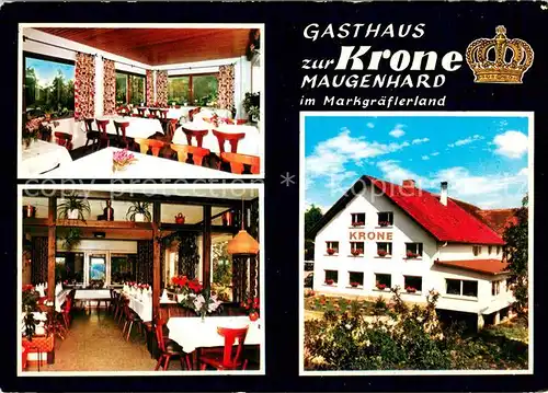 AK / Ansichtskarte Maugenhard Gasthaus zur Krone im Markgraeflerland Restaurant Maugenhard