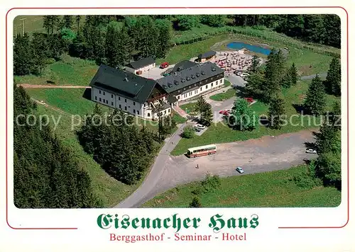 AK / Ansichtskarte Erbenhausen_Meiningen Berggasthof Seminar Hotel Eisenacher Haus Fliegeraufnahme Erbenhausen Meiningen