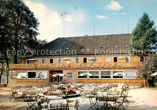 AK / Ansichtskarte Osterode_Harz Waldhotel Aschenhuette Gartenterrasse Osterode_Harz