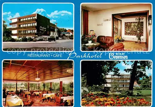 AK / Ansichtskarte Bad_Bevensen Parkhotel Restaurant Cafe Parkanlagen Bad_Bevensen