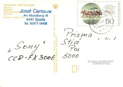 AK / Ansichtskarte Meimers_Bad_Liebenstein Dorfplatz Bauernbar Gemeindegaststaette Gaststube Meimers_Bad_Liebenstein