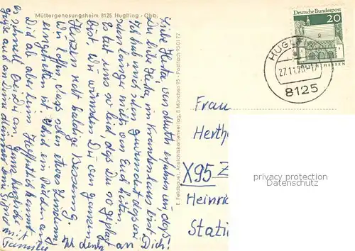 AK / Ansichtskarte Huglfing Muettergenesungsheim Huglfing