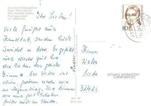 AK / Ansichtskarte Handlab Senioren Erholungsheim Maria Schutz Speisesaal Aufenthaltsraum Wassertretanlage Panorama Handlab