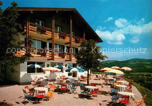 AK / Ansichtskarte Aufham_Anger Hoelbinger Alm Terrasse Aufham Anger
