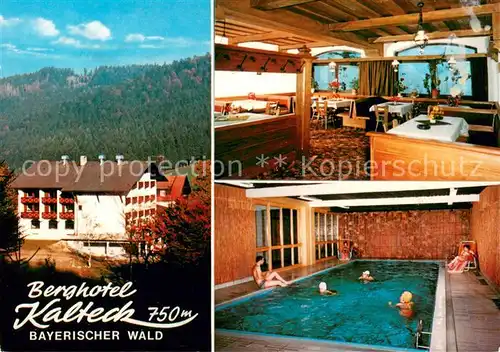 AK / Ansichtskarte Achslach Berghotel Kalteck Gaststube Hallenbad Achslach