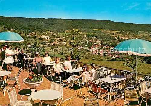 AK / Ansichtskarte Bollendorf_Suedeifel Hotel Waldcafe Sonnenberg Terrasse Bollendorf_Suedeifel