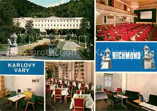 AK / Ansichtskarte Karlovy_Vary_Karlsbad Lazenske Sanatorium Richmond Teilansichten 