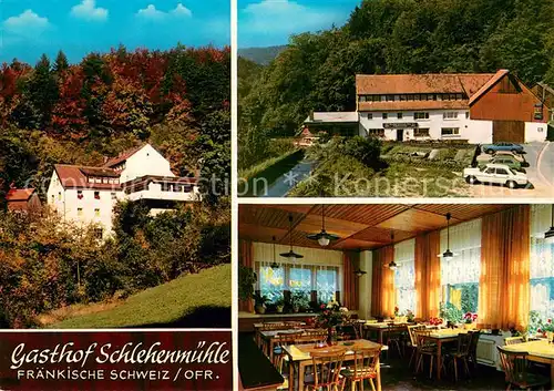 AK / Ansichtskarte Schlehenmuehle_Egloffstein Gasthof Pension Friedrich 