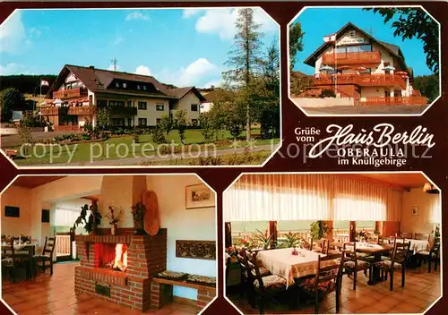 AK / Ansichtskarte Oberaula Hotel Pension Haus Berlin Cafe Restaurant Oberaula