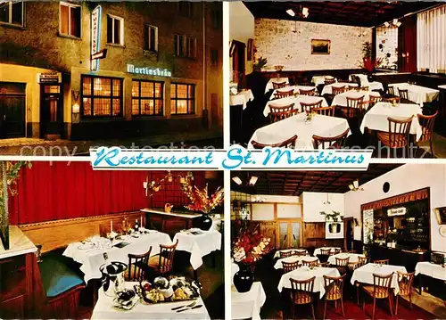 AK / Ansichtskarte Hanau_Main Restaurant St. Martinus Hanau_Main