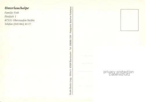 AK / Ansichtskarte Steibis Unterlauchalpe Almvieh Kuehe Allgaeuer Alpen Steibis